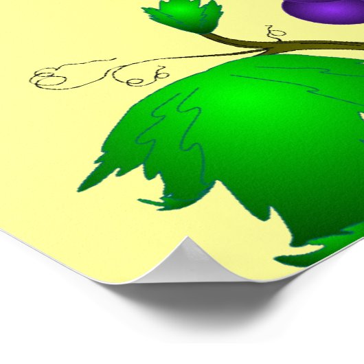 Le Beaujolais Nouveau est est arrivé Poster (Hoek)