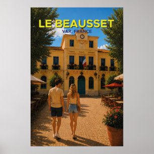 Le Beausset, Frankrijk – Oude Reisposter Poster