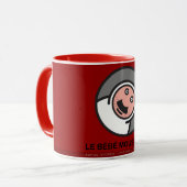 le bébé moustachu - mok - 003 (Voorkant links)