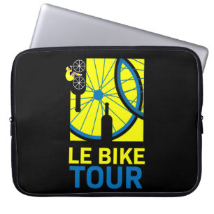 Le Bike Tour Kunst Laptop Sleeve