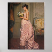 Le Billet, 1883, van Auguste Toulmouche Poster (Voorkant)