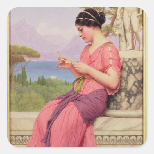 Le Billet Doux, 1913 Vierkante Sticker (Voorkant)