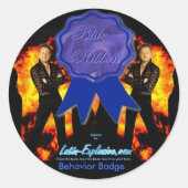 LE Blue Ribbon gedragsmatige Stickers (Voorkant)