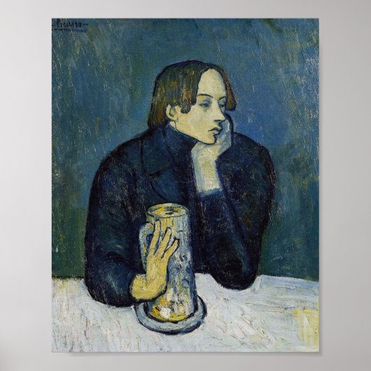 Le Bock (Portret van Jaime Sabartés) Poster (Voorkant)