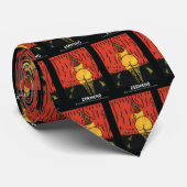 "Le Bon Cabaret" Necktie van Zermeno Stropdas (Opgerold)