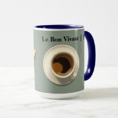Le Bon Vivant Franse Luxe Esthetische Koffie Mok (Voorkant rechts)