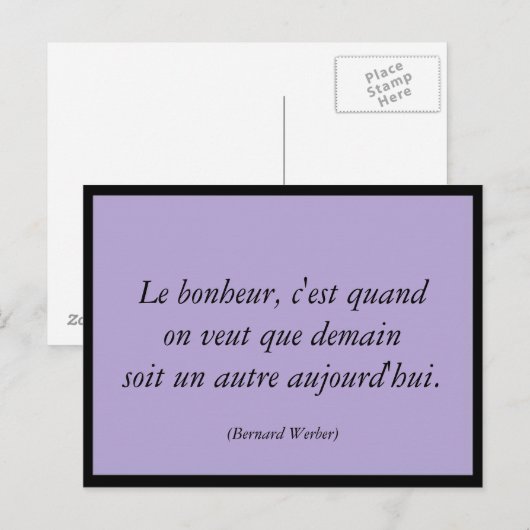 Le bonheur briefkaart (Voorkant / Achterkant)