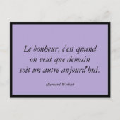 Le bonheur briefkaart (Voorkant)