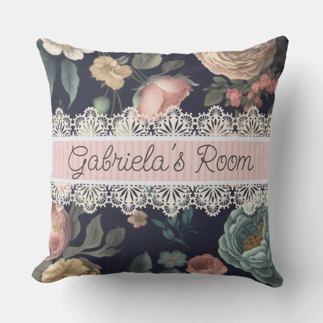 Le Boudoir Noir  kant en stof Kussen (Voorkant)