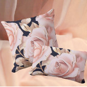 Le Boudoir Noire Pink Peach Black  Fleece Deken