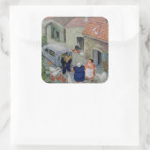 Le Boulanger Vierkante Sticker (Tas)