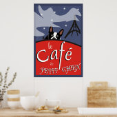 Le Cafe de Petit Chien, Parijs (eenheid) Poster (Keuken)