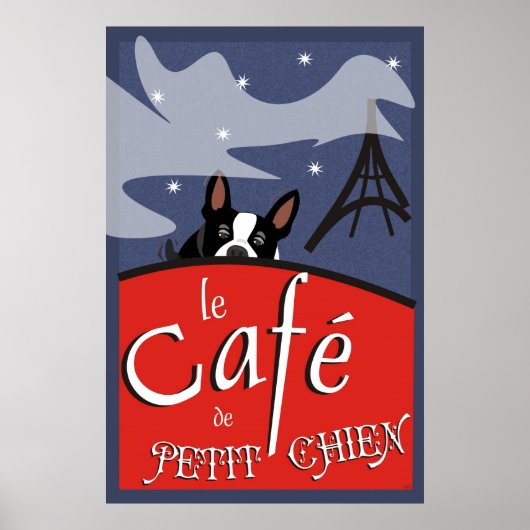 Le Cafe de Petit Chien, Parijs (eenheid) Poster (Voorkant)