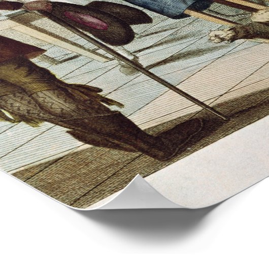 Le Cafe des Incroyables, 1797 Poster (Hoek)