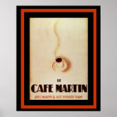 Le Cafe Martin 16 x 20 poster (Voorkant)