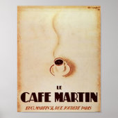 Le Cafe Martin Poster (Voorkant)