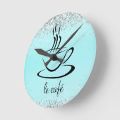 Le Cafe persoonlijke keukenacryl Ronde Klok (Hoek)