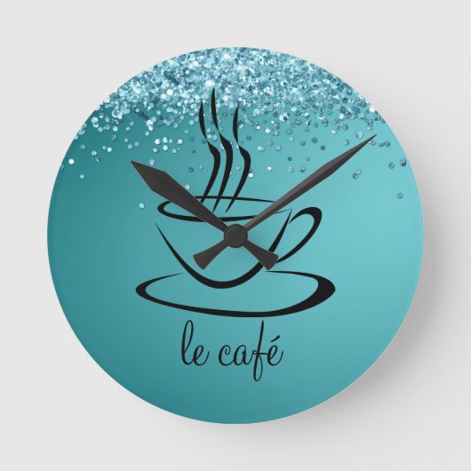 Le Cafe persoonlijke keukenacryl Ronde Klok (Voorkant)