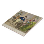 Le Cafe, pub. door Rodwell en Martin, 1820 (kleur) Tegeltje (Zijkant)