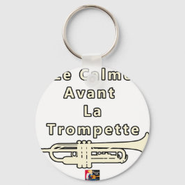 Le Calme avant la Trompette - Jeux de Mots Sleutelhanger