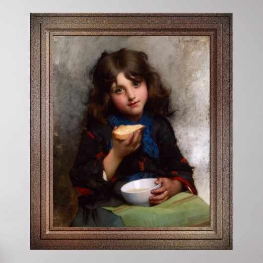 Le Casse-Croûte door Léon-Jean-Basile Perrault Poster (Voorkant)