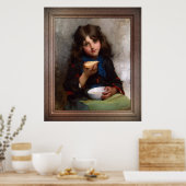 Le Casse-Croûte door Léon-Jean-Basile Perrault Poster (Keuken)