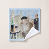 Le Cat du Cafe Bad Handdoek (Wasdoekje)