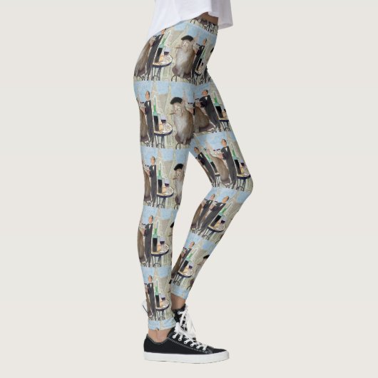 Le Cat du Cafe Leggings (Rechts)