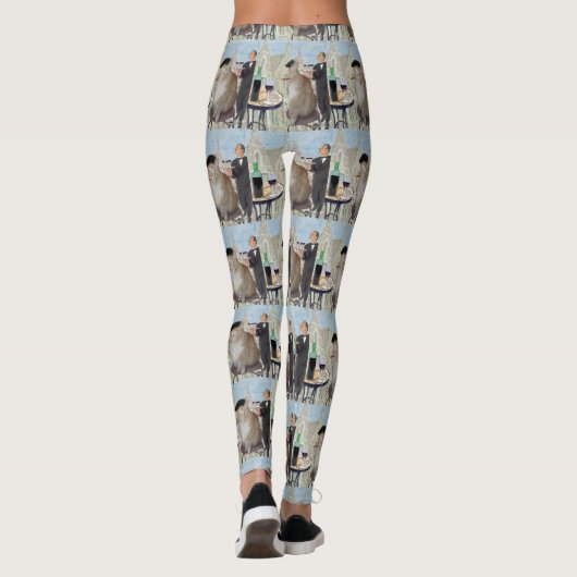 Le Cat du Cafe Leggings (Achterkant)