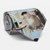 Le Cat du Cafe Stropdas (Opgerold)