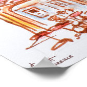 Le Cezanne cafe, Aix en Provence, France Poster (Hoek)