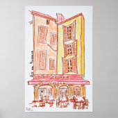 Le Cezanne cafe, Aix en Provence, France Poster (Voorkant)