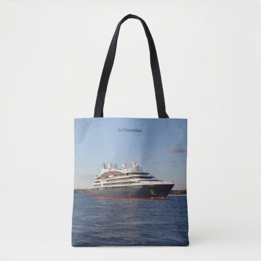 Le ChamPlain over de canvas tas (Voorkant)