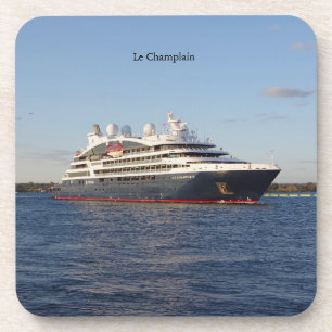 Le ChamPlain set met 6 plastic onderzetters