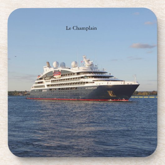 Le ChamPlain set met 6 plastic onderzetters (Voorkant)