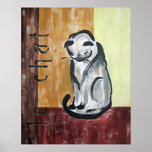 "Le Chat" 16 x 20 afdrukken Poster (Voorkant)