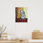 "Le Chat" 16 x 20 afdrukken Poster (Keuken)