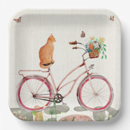 Le Chat à Vélo papieren Borden Bordje