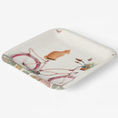 Le Chat à Vélo papieren Borden Papieren Bordje (Gebogen)