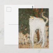 Le Chat Blanc Cat Painting Afdrukbare meme Briefkaart (Voorkant / Achterkant)