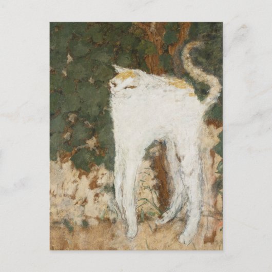 Le Chat Blanc Cat Painting Afdrukbare meme Briefkaart (Voorkant)