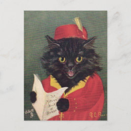 Le chat chanteur briefkaart