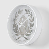 Le Chat d'Argent Carrara Crest wandklok (Hoek)