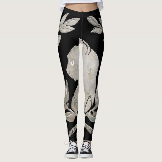 Le Chat d'Argent Franse Kat Crest Leggings (Voorkant)