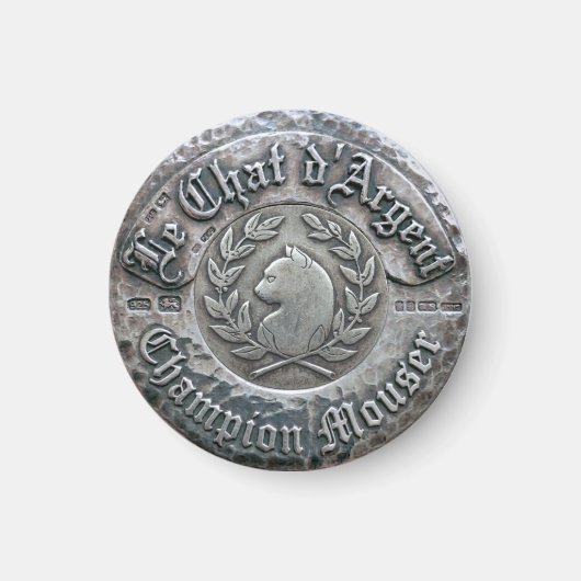 Le Chat d'Argent Kampioen Muizenjager Magneet (Voorkant)