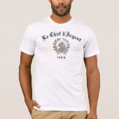 Le Chat d'Argent klassiek wit heren t-shirt (Voorkant)