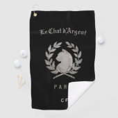Le Chat d'Argent Monogrammed Golf Handdoek (Insitu)