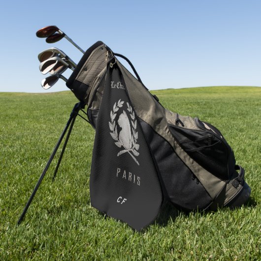 Le Chat d'Argent Monogrammed Golf Handdoek (Groen)