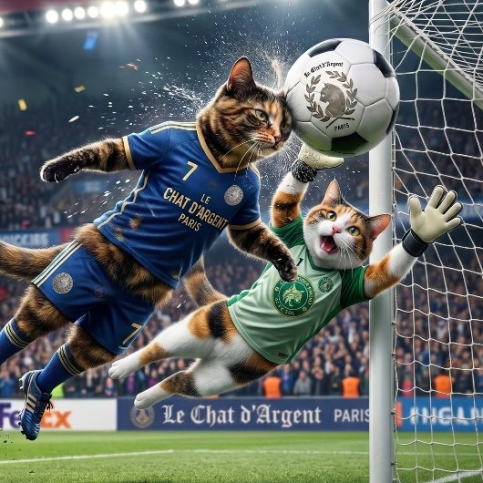 Le Chat d'Argent Paris Voetbal | Zilveren Kat