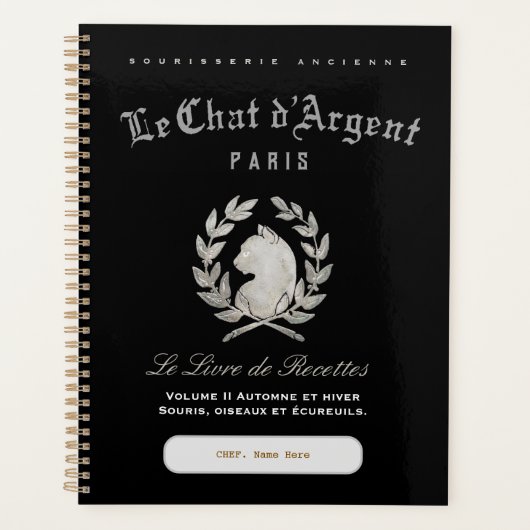Le Chat d'Argent Persoonlijke Chef Planner (Voorkant)